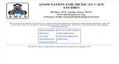 Desktop Screenshot of mexicancaves.org