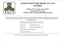 Tablet Screenshot of mexicancaves.org